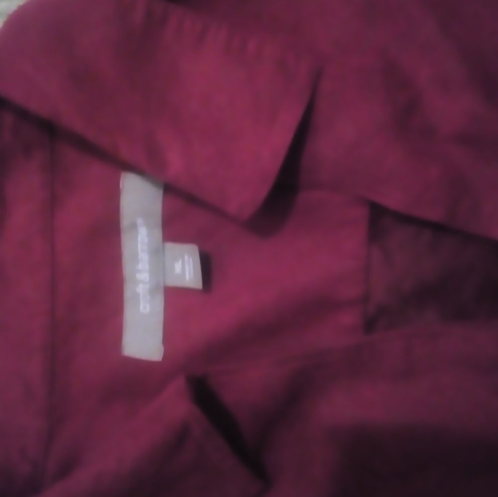 Croft and Barrow Burgundy Suede Zipup